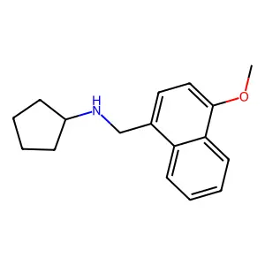 N-[(4-methoxynaphthalen-1-yl)methyl]cyclopentanamine structure