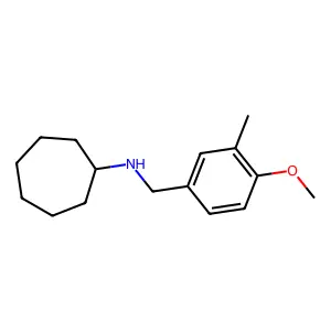 N-(4-methoxy-3-methylbenzyl)cycloheptanamine structure