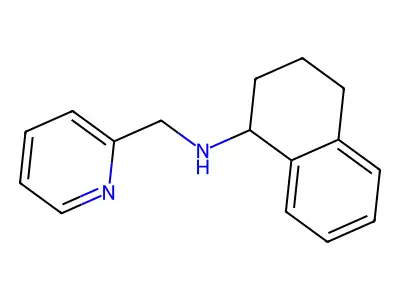 (Pyridin-2-ylmethyl)1,2,3,4-tetrahydronaphthalen-1-ylamine structure