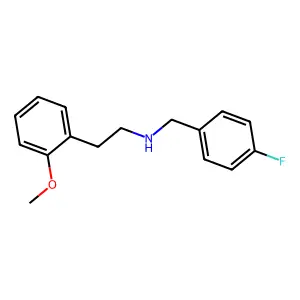 N-(4-fluorobenzyl)-2-(2-methoxyphenyl)ethanamine structure