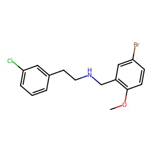 N-(5-bromo-2-methoxybenzyl)-2-(3-chlorophenyl)ethanamine structure