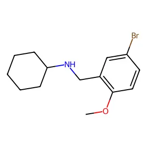 N-[(5-bromo-2-methoxyphenyl)methyl]cyclohexanamine structure