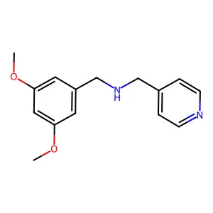 N-((3,5-Dimethoxyphenyl)methyl)-4-pyridinemethanamine structure
