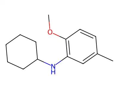 N-cyclohexyl-2-methoxy-5-methylaniline structure