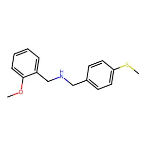 (2-Methoxybenzyl)[4-(methylthio)benzyl]amine structure