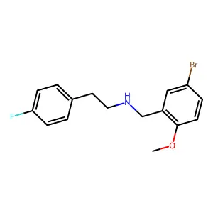 N-(5-bromo-2-methoxybenzyl)-2-(4-fluorophenyl)ethanamine structure