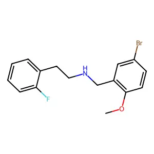 (5-Bromo-2-methoxybenzyl)[2-(2-fluorophenyl)ethyl]amine structure