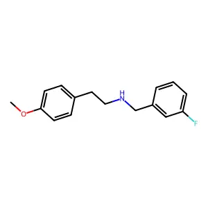 (3-Fluorobenzyl)[2-(4-methoxyphenyl)ethyl]amine structure