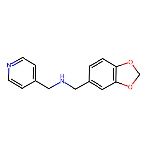 Benzo[1,3]dioxol-5-ylmethyl-pyridin-4-ylmethyl-amine structure