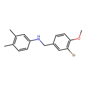 N-(3-bromo-4-methoxybenzyl)-3,4-dimethylaniline structure