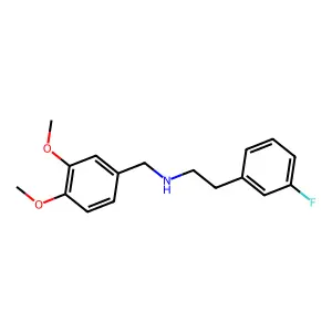 N-(3,4-dimethoxybenzyl)-2-(3-fluorophenyl)ethanamine structure