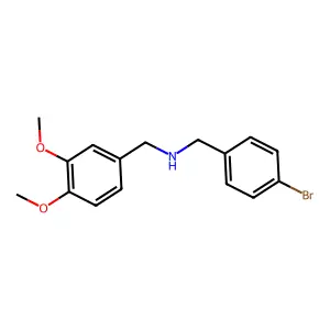 (4-Bromobenzyl)(3,4-dimethoxybenzyl)amine structure