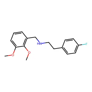 (2,3-Dimethoxybenzyl)[2-(4-fluorophenyl)ethyl]amine structure