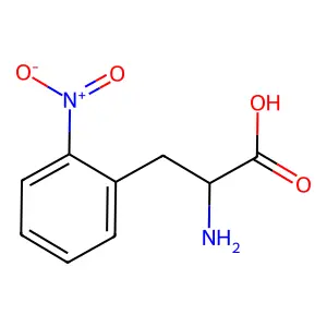 (2S)-2-amino-3-(2-nitrophenyl)propanoic acid structure