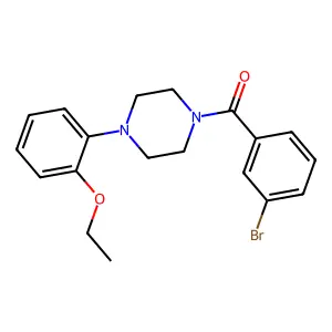 (3-Bromophenyl)-[4-(2-ethoxyphenyl)piperazin-1-yl]methanone structure