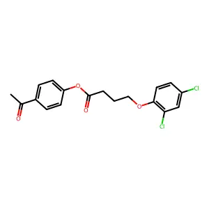 4-Acetylphenyl 4-(2,4-dichlorophenoxy)butanoate structure