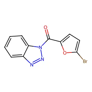 Benzotriazol-1-yl-(5-bromofuran-2-yl)methanone structure