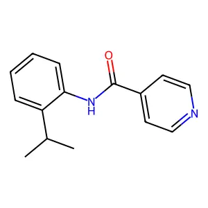 N-(2-isopropylphenyl)isonicotinamide structure