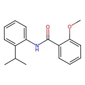 2-methoxy-N-(2-propan-2-ylphenyl)benzamide structure