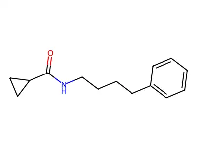 N-(4-phenylbutyl)cyclopropanecarboxamide structure