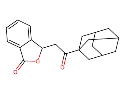 3-[2-(Adamantan-1-yl)-2-oxoethyl]-1,3-dihydro-2-benzofuran-1-one structure
