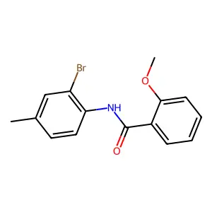 N-(2-bromo-4-methylphenyl)-2-methoxybenzamide structure