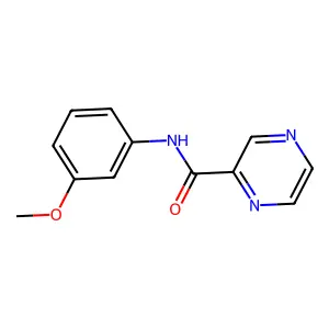 N-(3-methoxyphenyl)pyrazine-2-carboxamide structure