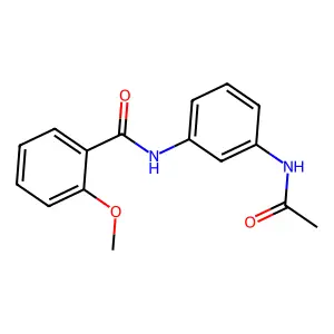N-(3-acetamidophenyl)-2-methoxybenzamide structure