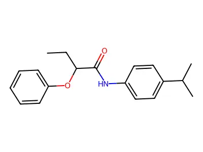 2-phenoxy-N-[4-(propan-2-yl)phenyl]butanamide structure