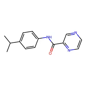 N-(4-isopropylphenyl)-2-pyrazinecarboxamide structure