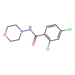 2,4-dichloro-N-morpholin-4-ylbenzamide structure