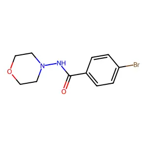 4-bromo-N-morpholin-4-ylbenzamide structure