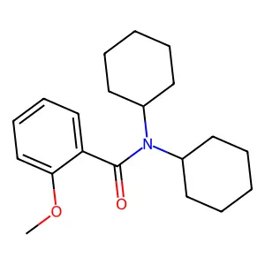 N,N-dicyclohexyl-2-methoxybenzamide structure