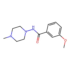 3-methoxy-N-(4-methylpiperazin-1-yl)benzamide structure
