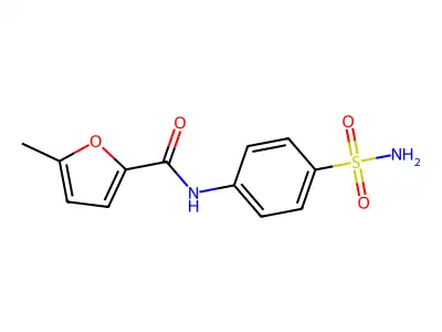 5-methyl-N-(4-sulfamoylphenyl)furan-2-carboxamide structure