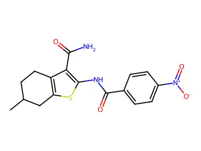 tetrahydrobenzothiophene (THBT), 15 structure