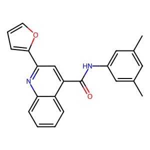 N-(3,5-dimethylphenyl)-2-(furan-2-yl)quinoline-4-carboxamide structure