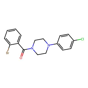 (2-Bromophenyl)(4-(4-chlorophenyl)piperazin-1-yl)methanone structure