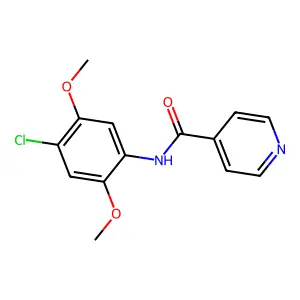 N-(4-chloro-2,5-dimethoxyphenyl)pyridine-4-carboxamide structure