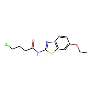 4-chloro-N-(6-ethoxy-1,3-benzothiazol-2-yl)butanamide structure