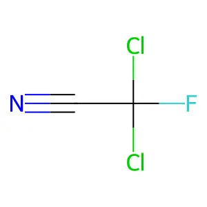 Dichlorofluoro acetonitrile structure