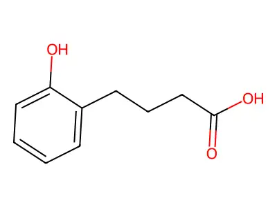 4-(2-hydroxyphenyl)butanoic Acid structure