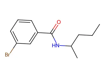 3-bromo-N-(pentan-2-yl)benzamide structure