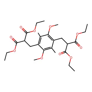 diethyl 2-[[4-(3-ethoxy-2-ethoxycarbonyl-3-oxopropyl)-2,5-di structure