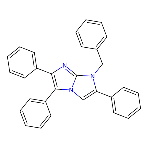 1-benzyl-2,5,6-triphenyl-1H-imidazo[1,2-a]imidazole structure