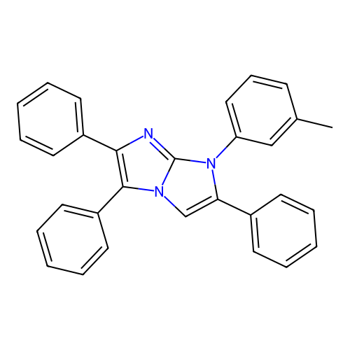 1-(3-methylphenyl)-2,5,6-triphenyl-1H-imidazo[1,2-a]imidazole structure