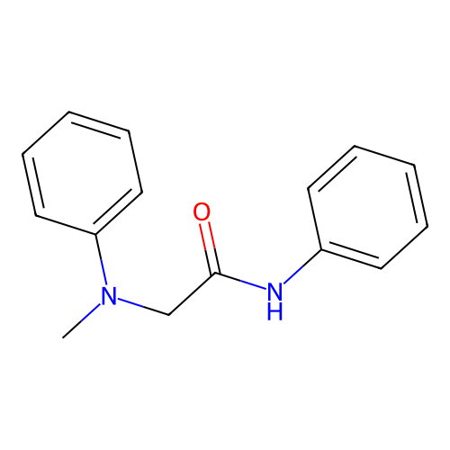 2-(N-methylanilino)-N-phenylacetamide structure