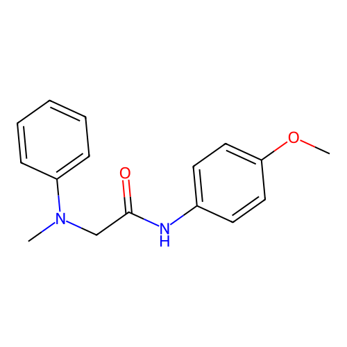 Acetamide,n-(4-methoxyphenyl)-2-(methylphenylamino)- structure