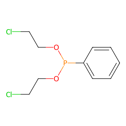 Bis(2-chloroethoxy)-phenylphosphane structure