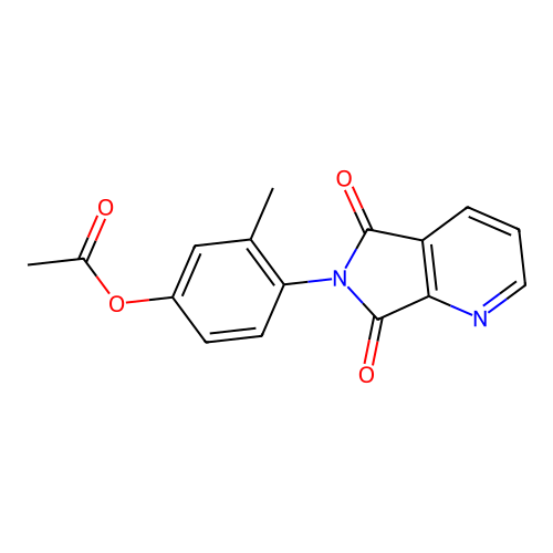 4-(5,7-Dioxo-5,7-dihydro-6H-pyrrolo[3,4-b]pyridin-6-yl)-3-methylphenyl acetate structure